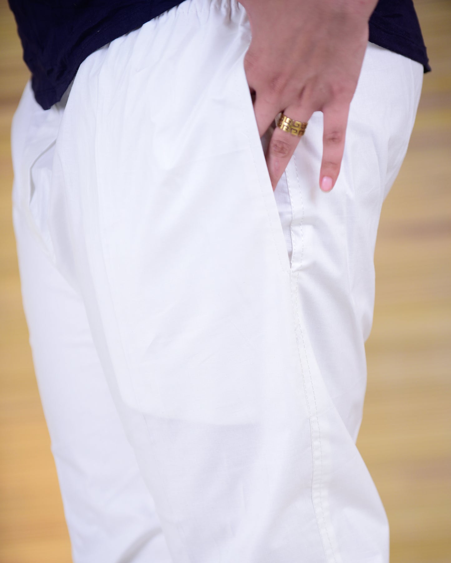 Stretchable Trouser With Pockets (China Fabric)